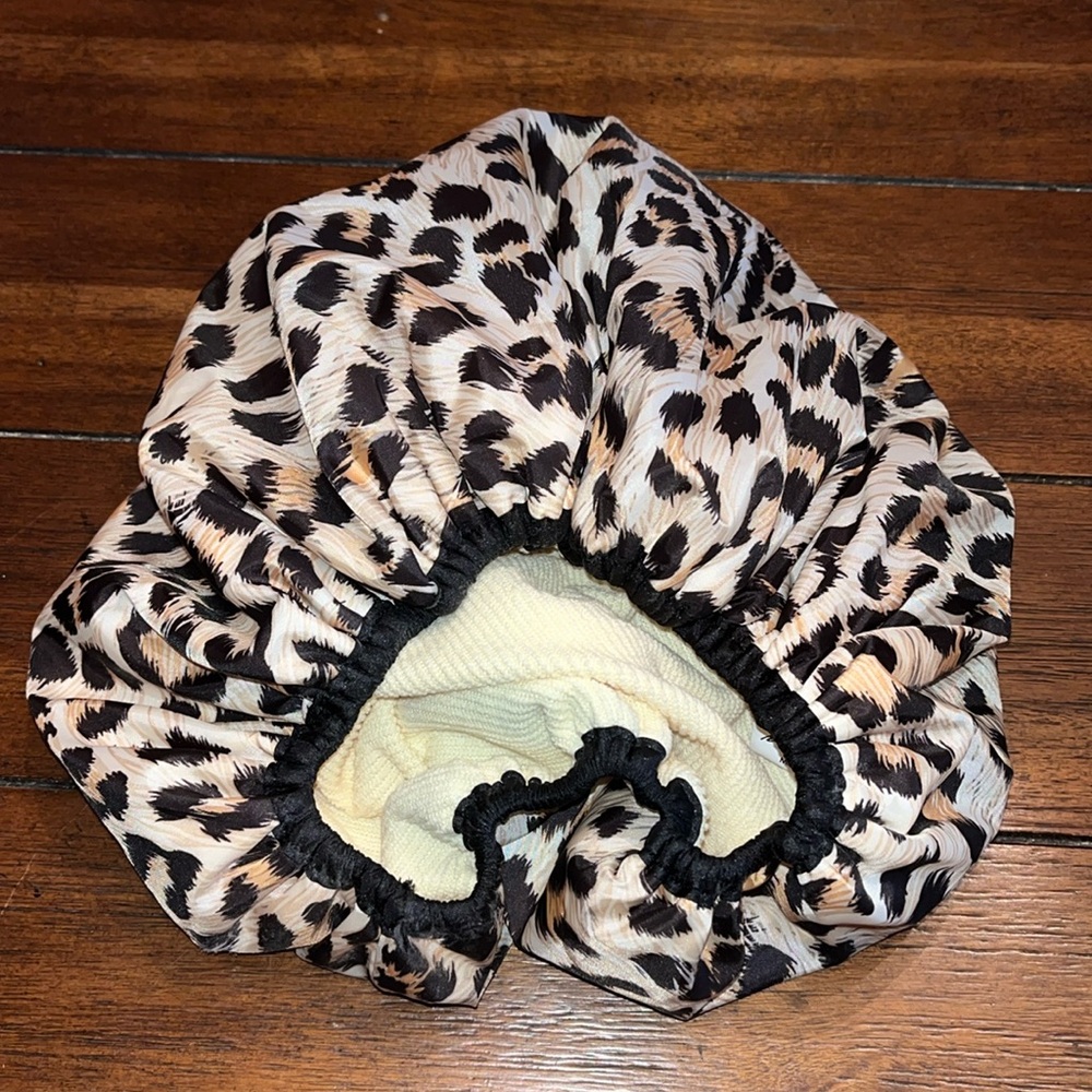 Leopard Print Shower Cap